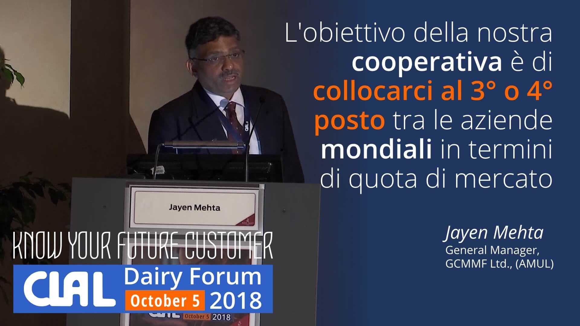 CLAL.it - Jayen Mehta al CLAL Dairy Forum